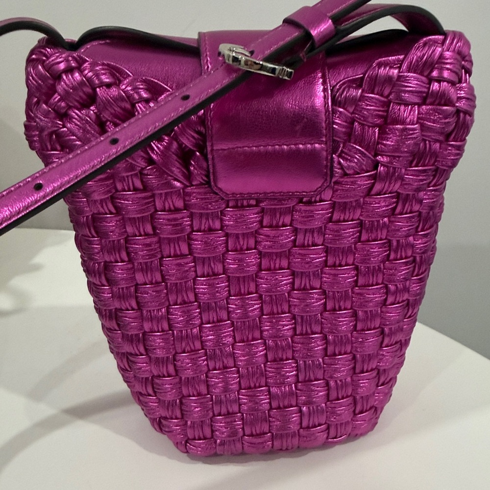 Salvatore Ferragamo Fuchsia Woven Mini Bag - Picture 5 of 5